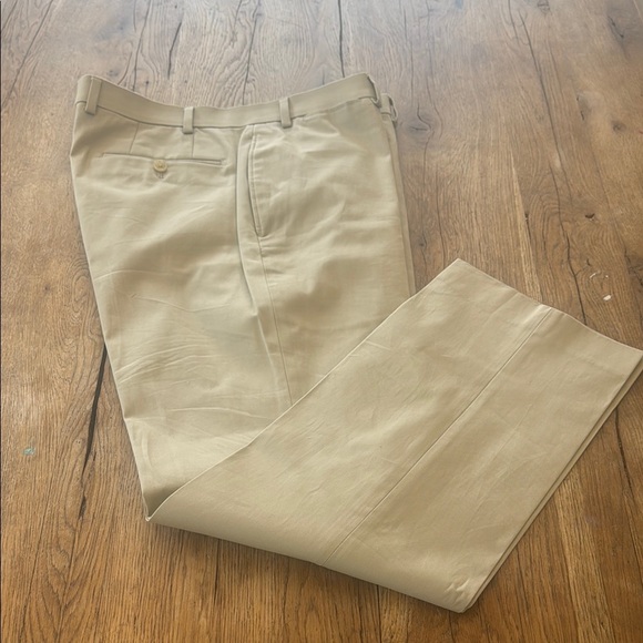 BLACK LABEL LAUREN RALPH LAUREN DRESS PANTS TAN 36 X 30 - Picture 1 of 7